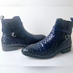 Carrucci Men's Woven Calfskin Slip-on Boot 12D